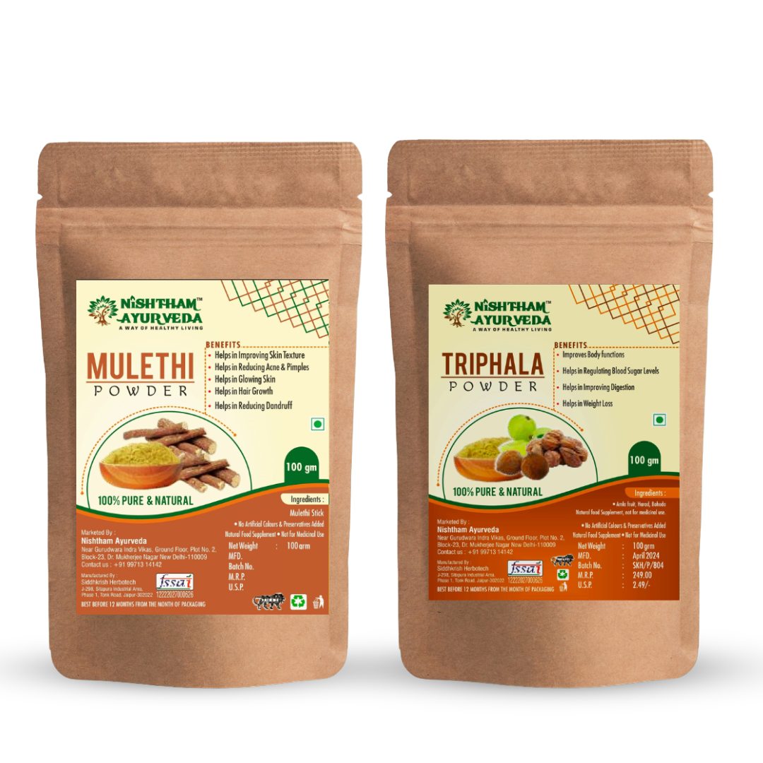 triphala powder and mulethi powder combo